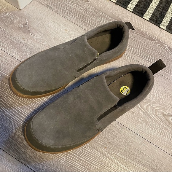 The North Face Suede Leather Moss Green Mens Loafer Slip On Shoe Size 13 Rare - Picture 6 of 9